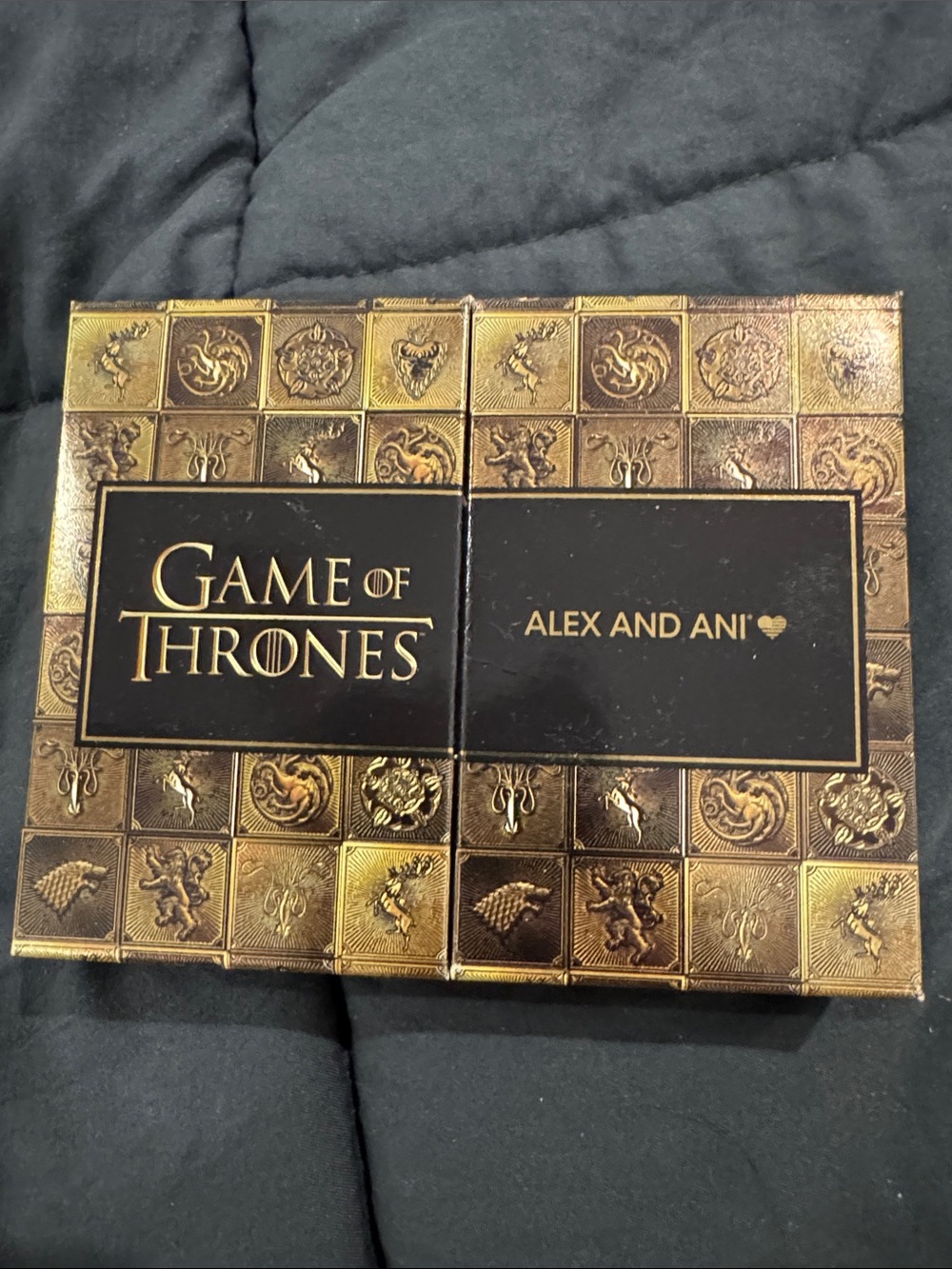 Alex and Ani Gold Game of Thrones Charm Bangle